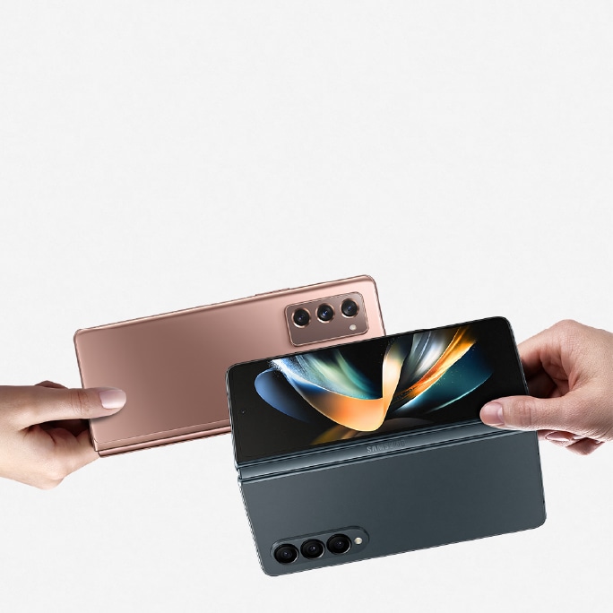 Trade in your phone for the Galaxy you want . Receive an additional 100 JOD over its trade-in value*