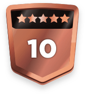 10+ ratings badge